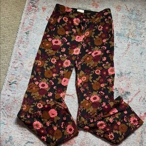 Sézane High RiseFloral Patterned Pants